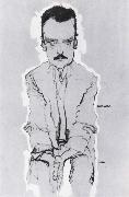 Egon Schiele Portrait of eduard kosmack oil painting artist